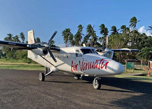 Air Vanuatu ferries in another Twin Otter
