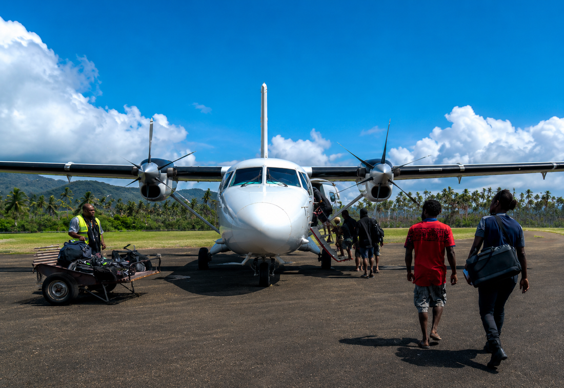 Air Vanuatu Twin Otter at Norsup Airport