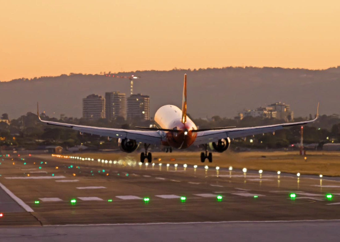 Aircraft Taking Off at Adelaide Airport