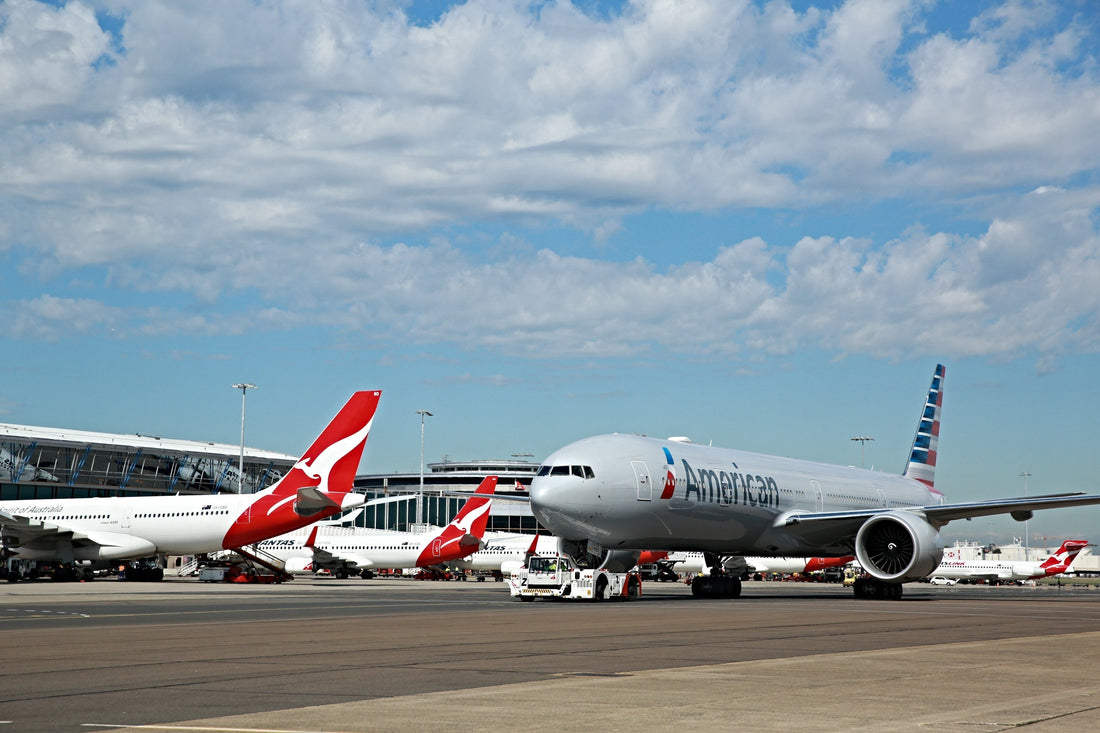 American Airlines B777 at Sydney Airport