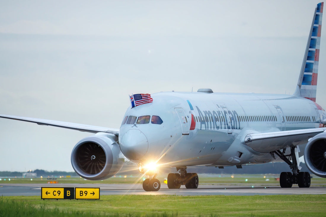 American Airlines B787-9 at Brisbane Airport