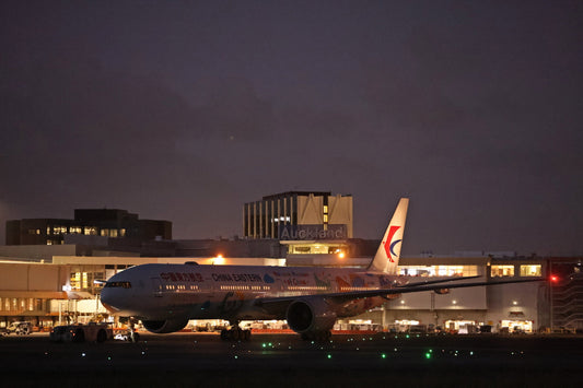 China Eastern Airlines B777-300ER at Auckland Airport