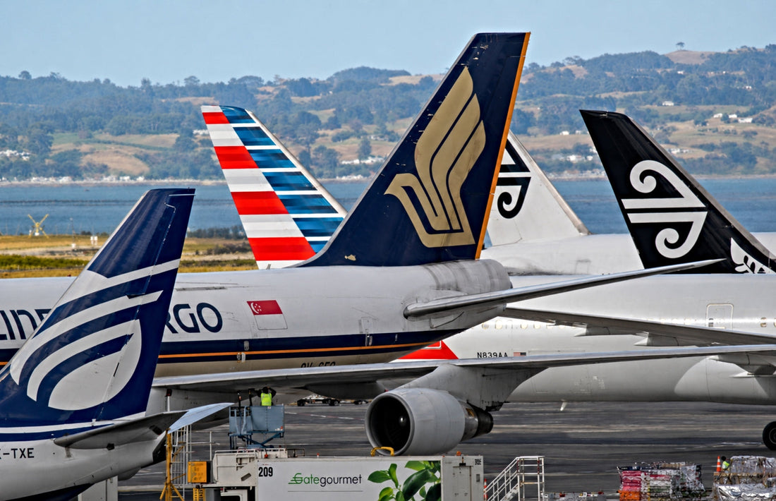 Aircraft Tails at Auckland Airport