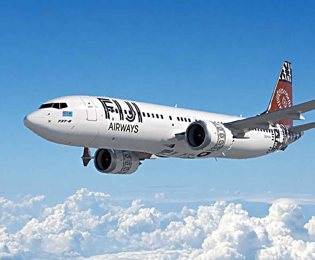 Fiji Airways B737-8 in the air