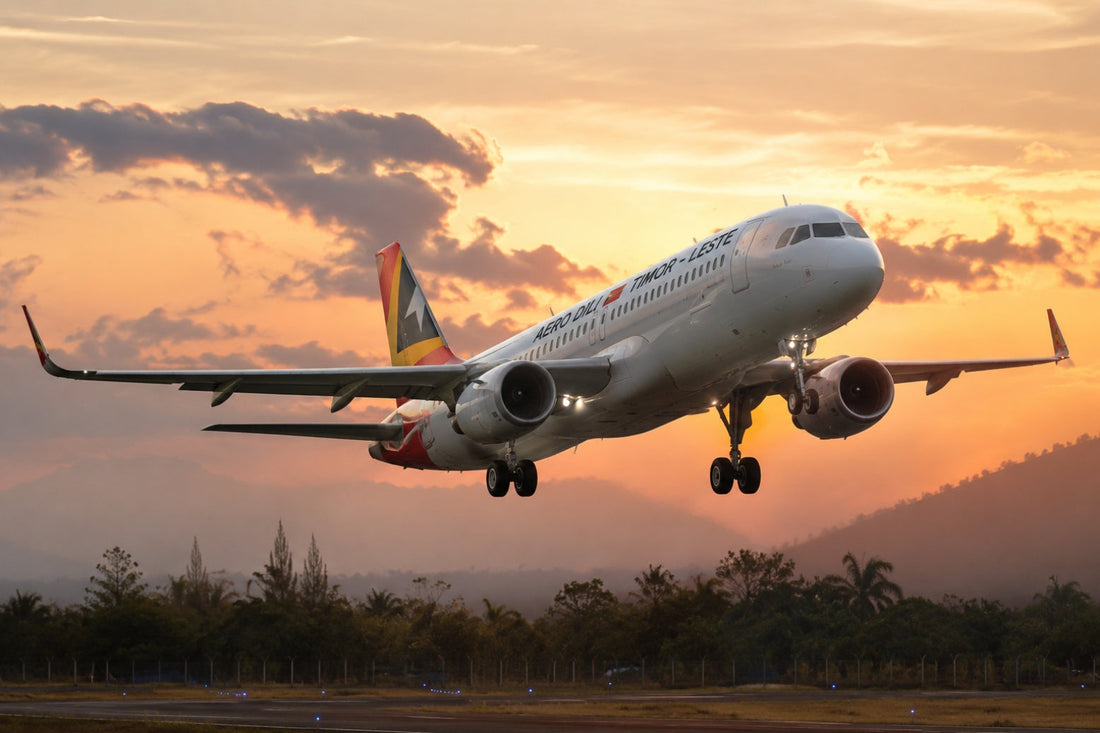 Aero Dili A320-200 taking off