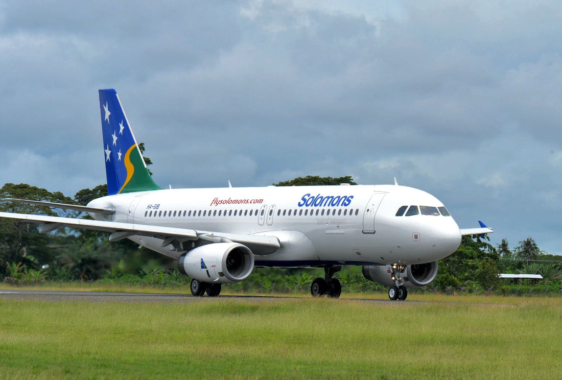 Solomon Airlines A320-200 on runway
