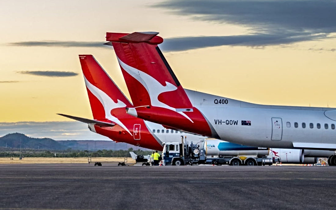Qantas Aircraft at Mount Isa Airport