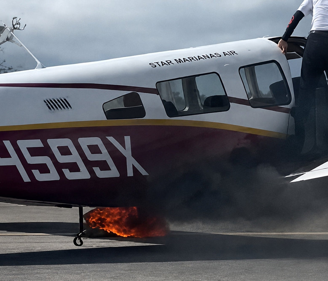 Star Marianas Cessna Wheel Bay Fire