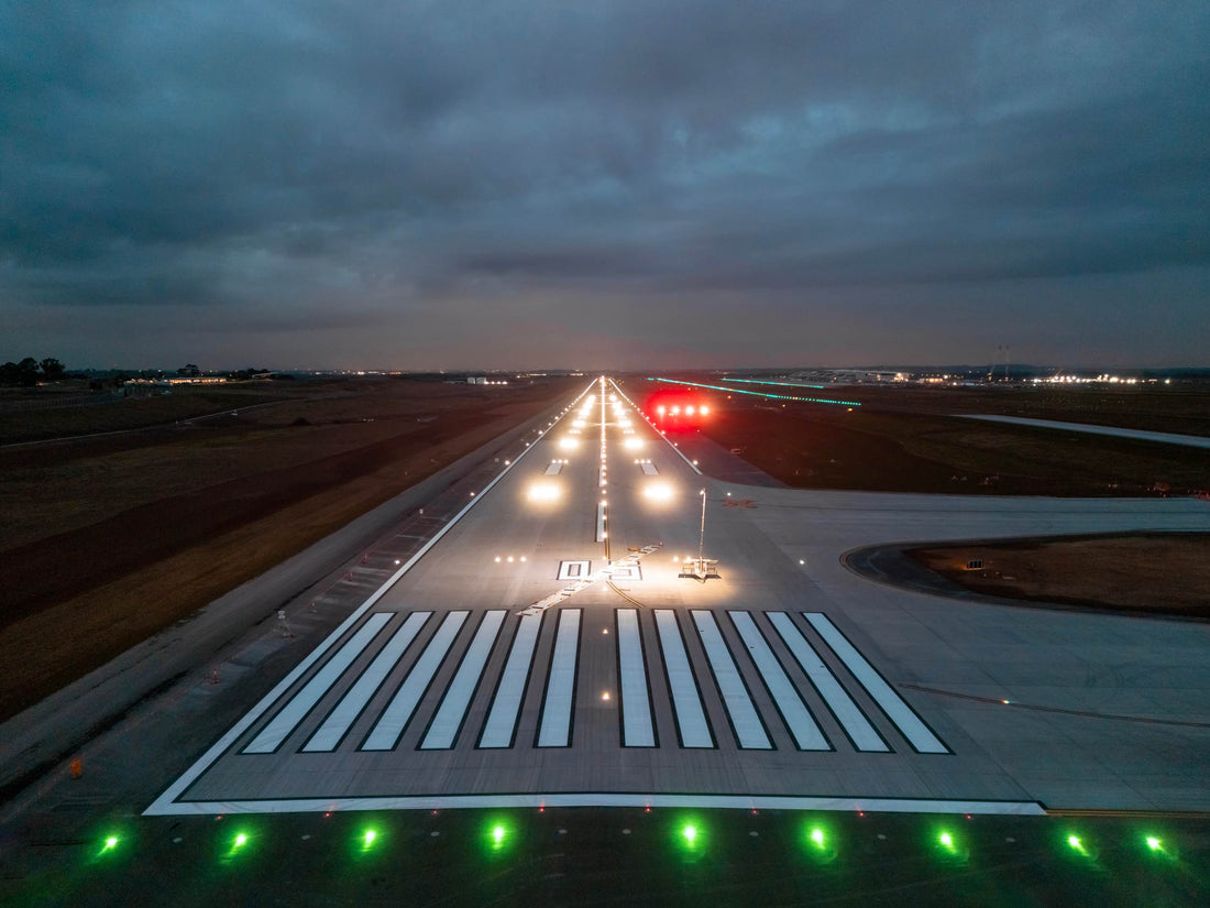 Western Sydney International Airport Runway at Night