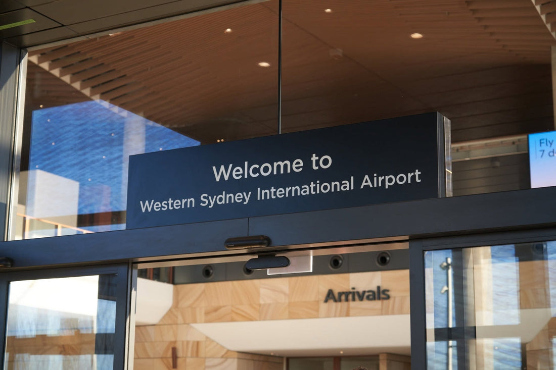Western Sydney Airport Welcome to Terminal Sign