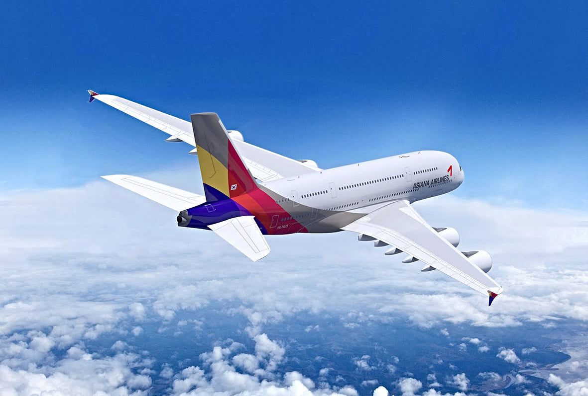 Asiana Airlines A380-800 inflight