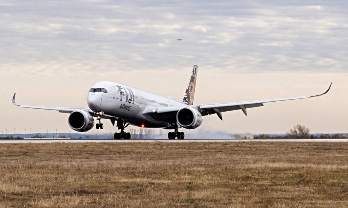 Fiji Airways aircraft taking off