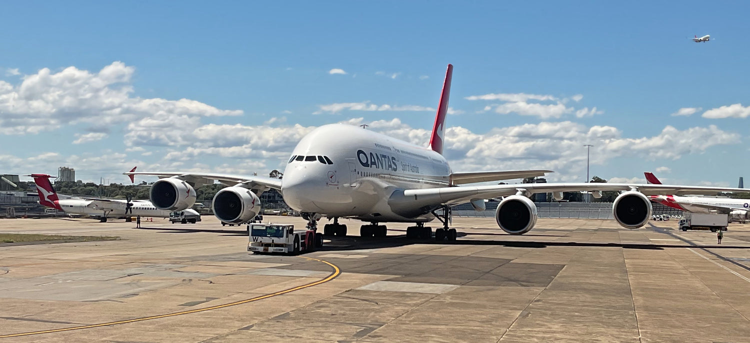Qantas A380-800 at Sydney Airport