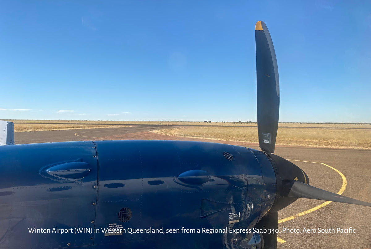 Regional Express Saab 340 at Winton Airport