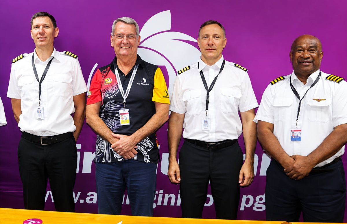airBaltic crew on secondment to Air Niugini